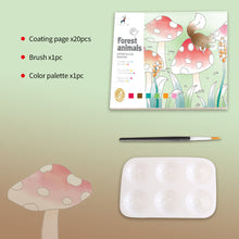Load image into Gallery viewer, 20 Sheets Portable Children Watercolor Painting Book Paint with Water Brush Kids Gouache Graffiti Picture Coloring Drawing Toys Gifts
