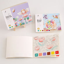 Load image into Gallery viewer, 20 Sheets Portable Children Watercolor Painting Book Paint with Water Brush Kids Gouache Graffiti Picture Coloring Drawing Toys Gifts
