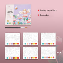 Load image into Gallery viewer, 20 Sheets Portable Children Watercolor Painting Book Paint with Water Brush Kids Gouache Graffiti Picture Coloring Drawing Toys Gifts
