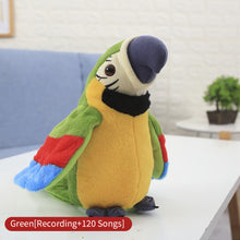 Load image into Gallery viewer, Talking Parrot Electronic Plush Toys Speaking Recording Repeats Cute Soft Musical Toy That Flaps Wings Kids Baby Gift
