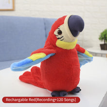 Load image into Gallery viewer, Talking Parrot Electronic Plush Toys Speaking Recording Repeats Cute Soft Musical Toy That Flaps Wings Kids Baby Gift
