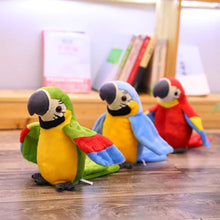 Load image into Gallery viewer, Talking Parrot Electronic Plush Toys Speaking Recording Repeats Cute Soft Musical Toy That Flaps Wings Kids Baby Gift
