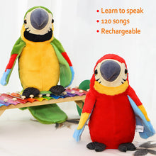 Load image into Gallery viewer, Talking Parrot Electronic Plush Toys Speaking Recording Repeats Cute Soft Musical Toy That Flaps Wings Kids Baby Gift
