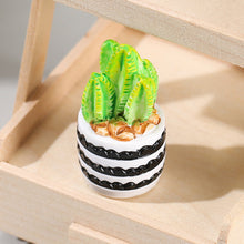 Load image into Gallery viewer, Mini Artificial Resin Cactus Figurines Potted Plant Indoor Desktop Decorations Mini Succulent Potted Plant Cactus Micro Landscape Model
