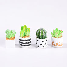 Load image into Gallery viewer, Mini Artificial Resin Cactus Figurines Potted Plant Indoor Desktop Decorations Mini Succulent Potted Plant Cactus Micro Landscape Model

