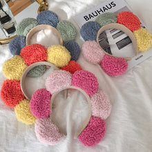 Load image into Gallery viewer, Fleece Sunflower Headband Cute Skincare Headband Hairband Candy Color Headband Gift Hair Accessories
