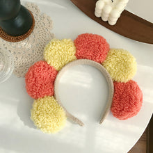 Load image into Gallery viewer, Fleece Sunflower Headband Cute Skincare Headband Hairband Candy Color Headband Gift Hair Accessories
