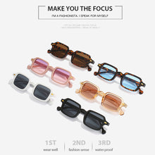 Load image into Gallery viewer, 1PC Outdoor Cycling Sports Retro Square HD Sunglasses UV400 Sun Protection Leopard Print Candy Sunglasses
