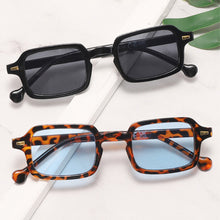Load image into Gallery viewer, 1PC Outdoor Cycling Sports Retro Square HD Sunglasses UV400 Sun Protection Leopard Print Candy Sunglasses
