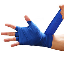 Load image into Gallery viewer, 1Pair 3M/4.5M Pure Cotton Boxing Bandages Sports Free Combat Anti-Slip Sweat Absorption Lengthening Hand Strap Sports Protector With Hook And Loop Fastener
