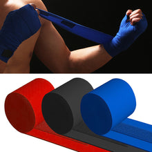 Load image into Gallery viewer, 1Pair 3M/4.5M Pure Cotton Boxing Bandages Sports Free Combat Anti-Slip Sweat Absorption Lengthening Hand Strap Sports Protector With Hook And Loop Fastener

