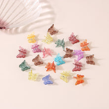 Load image into Gallery viewer, Colorful Butterfly Hair Clips Children's Hair Scrub Accessories Girls Bangs Hair Claw Clip Ponytail Clip

