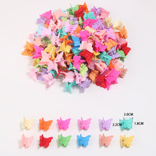 Load image into Gallery viewer, Colorful Butterfly Hair Clips Children's Hair Scrub Accessories Girls Bangs Hair Claw Clip Ponytail Clip
