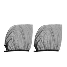 Load image into Gallery viewer, 2Pcs Car Sun Visor Front Rear Side Window Sun Shade Meshs Fabric Cover Shield UV Protector Black Auto Sunshade Curtain
