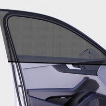 Load image into Gallery viewer, 2Pcs Car Sun Visor Front Rear Side Window Sun Shade Meshs Fabric Cover Shield UV Protector Black Auto Sunshade Curtain
