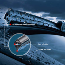 Load image into Gallery viewer, Universal 14" 16" 19" 20" 22" Automotive U-type Soft Rubber Boneless Wiper HD Quiet Durable Car Wiper
