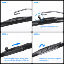 Load image into Gallery viewer, Universal 14" 16" 19" 20" 22" Automotive U-type Soft Rubber Boneless Wiper HD Quiet Durable Car Wiper
