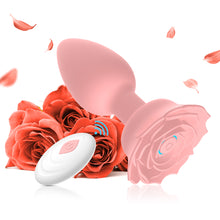 Load image into Gallery viewer, Silicone Charging APP Remote Control Rose Silicone Anal Plug Female Masturbator Women Adults Sex Toys
