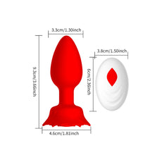 Load image into Gallery viewer, Silicone Charging APP Remote Control Rose Silicone Anal Plug Female Masturbator Women Adults Sex Toys
