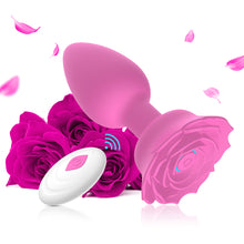 Load image into Gallery viewer, Silicone Charging APP Remote Control Rose Silicone Anal Plug Female Masturbator Women Adults Sex Toys
