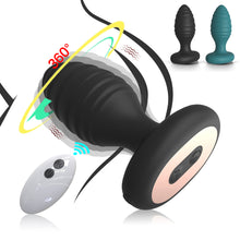 Load image into Gallery viewer, Portable Charging Remote Control APP Thread Twisting Vibration Silicone Anal Plug Female and Male Sex Toys
