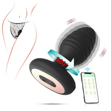 Load image into Gallery viewer, Portable Charging Remote Control APP Thread Twisting Vibration Silicone Anal Plug Female and Male Sex Toys
