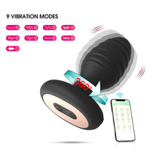 Load image into Gallery viewer, Portable Charging Remote Control APP Thread Twisting Vibration Silicone Anal Plug Female and Male Sex Toys
