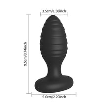 Load image into Gallery viewer, Portable Charging Remote Control APP Thread Twisting Vibration Silicone Anal Plug Female and Male Sex Toys
