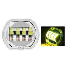 Load image into Gallery viewer, 4.5" 8000LM Motorcycle Headlight LED Angel Devil Eyes Headlight Projector Lens High/Low Beam Strobe Spotlight DRL Dual Lamp 28W
