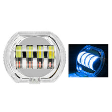 Load image into Gallery viewer, 4.5" 8000LM Motorcycle Headlight LED Angel Devil Eyes Headlight Projector Lens High/Low Beam Strobe Spotlight DRL Dual Lamp 28W
