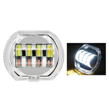 Load image into Gallery viewer, 4.5" 8000LM Motorcycle Headlight LED Angel Devil Eyes Headlight Projector Lens High/Low Beam Strobe Spotlight DRL Dual Lamp 28W
