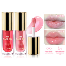 Load image into Gallery viewer, Crystal Jelly Moisturizing High Shine Nourishing Lip Oil Plumping Lip Gloss Makeup Sexy Plump Lip Glow Oil Tinted Lip Plumper 5ml 1 Piece Lip Care Oil
