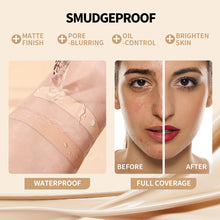 Load image into Gallery viewer, Air Cushion Foundation BB Cream Natural Oil Control Matte Concealer Whitening Makeup Cosmetic Waterproof Brighten Face Base
