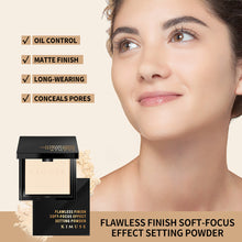 Load image into Gallery viewer, Wet-And-Dry Dual Use Face Setting Powder Oil-control 24 Hours Long Lasting Waterproof Matte Face Makeup Cosmetic Setting Compact Powder
