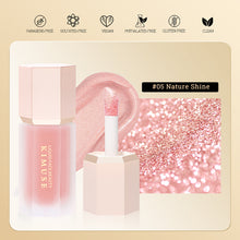 Load image into Gallery viewer, Glitter Glow Dewy Liquid Highlighter Eyeshadow Pen Makeup Glow Face Contour Shimmer Pink White Highlight Pallete Illuminator Cosmetics 6 Colors
