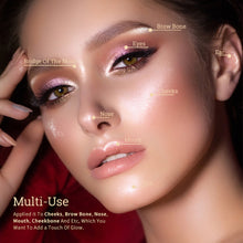 Load image into Gallery viewer, Glitter Glow Dewy Liquid Highlighter Eyeshadow Pen Makeup Glow Face Contour Shimmer Pink White Highlight Pallete Illuminator Cosmetics 6 Colors

