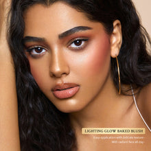 Load image into Gallery viewer, 5 Colors Blush Powder Face Blusher Lighting Glow Baked Blush Natural Cheek Tint Brighten Face Waterproof Face Contouring Cosmetics Blush Powder Soft Female Makeup
