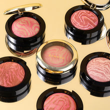 Load image into Gallery viewer, 5 Colors Blush Powder Face Blusher Lighting Glow Baked Blush Natural Cheek Tint Brighten Face Waterproof Face Contouring Cosmetics Blush Powder Soft Female Makeup
