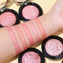 Load image into Gallery viewer, 5 Colors Blush Powder Face Blusher Lighting Glow Baked Blush Natural Cheek Tint Brighten Face Waterproof Face Contouring Cosmetics Blush Powder Soft Female Makeup
