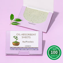Load image into Gallery viewer, 100Pcs/box Face Cleanser Oil Control Oil Absorbing Paper For Facial Oil Absorbing Soft Paper Fragrance Portable Box Makeup Tools
