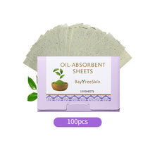 Load image into Gallery viewer, 100Pcs/box Face Cleanser Oil Control Oil Absorbing Paper For Facial Oil Absorbing Soft Paper Fragrance Portable Box Makeup Tools
