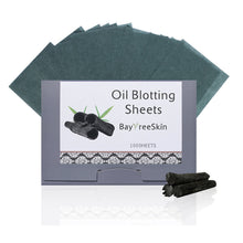 Load image into Gallery viewer, Bamboo Charcoal Oil Control Film Blotting Paper 100pcs Face Oil Blotting Paper Portable Face Wipes Active Paper Facial Oil Control Skin Care Tool
