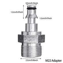 Load image into Gallery viewer, Car Wash Metal Adapter Foam Nozzle Foam Generator Foam Quick Release High Pressure Washer Soap Foamer M14 M22 Adapter for LAVOR VAX COMET
