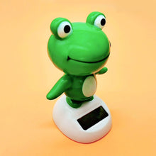 Load image into Gallery viewer, Solar Powered Cute Swinging Animals Shaking Head Forg Dashboard Ornament Auto Car Interior Decorations Styling Home Decoration Gift
