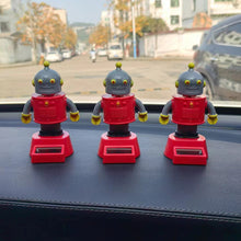 Load image into Gallery viewer, Car Dashboard Bobblehead Solar Energy Robot Shake Head Toy Automatic Shaking Head Doll Car Interior Decorations Home Decoration
