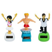 Load image into Gallery viewer, Car Interior Solar Dancing Toy Cute Swinging Figurine Doll Dashboard Ornament Auto Home Decoration Solar Powered for Baby Kids Gifts
