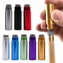 Load image into Gallery viewer, 1PC Pool Cue Leather Tips Needled Aluminum Leather Tip Repair Tool With Key Ring Billiard Accessories
