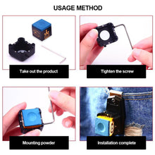 Load image into Gallery viewer, 1PC Billiard Chocolate Powder Clip Strong Magnetic Adsorption Mute Gun Powder Case With Stainless Steel Hook Billiard Accessories
