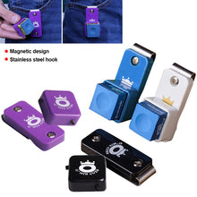 Load image into Gallery viewer, 1PC Billiard Chocolate Powder Clip Strong Magnetic Adsorption Mute Gun Powder Case With Stainless Steel Hook Billiard Accessories

