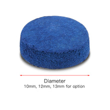 Load image into Gallery viewer, 20PCS 10/12/13MM Pool Cue Leather Tips Thin Monolayer Blue Leather Head With Moisture-Proof Powder Billiards Accessories
